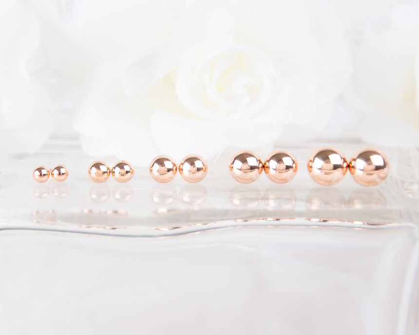 Simple earrings 14K per day 14K 14K daily 14K gold