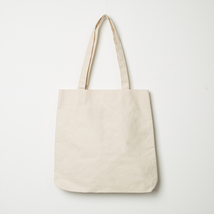 Beige zipper shoulder Eco Bag Gray Daily Gray Line