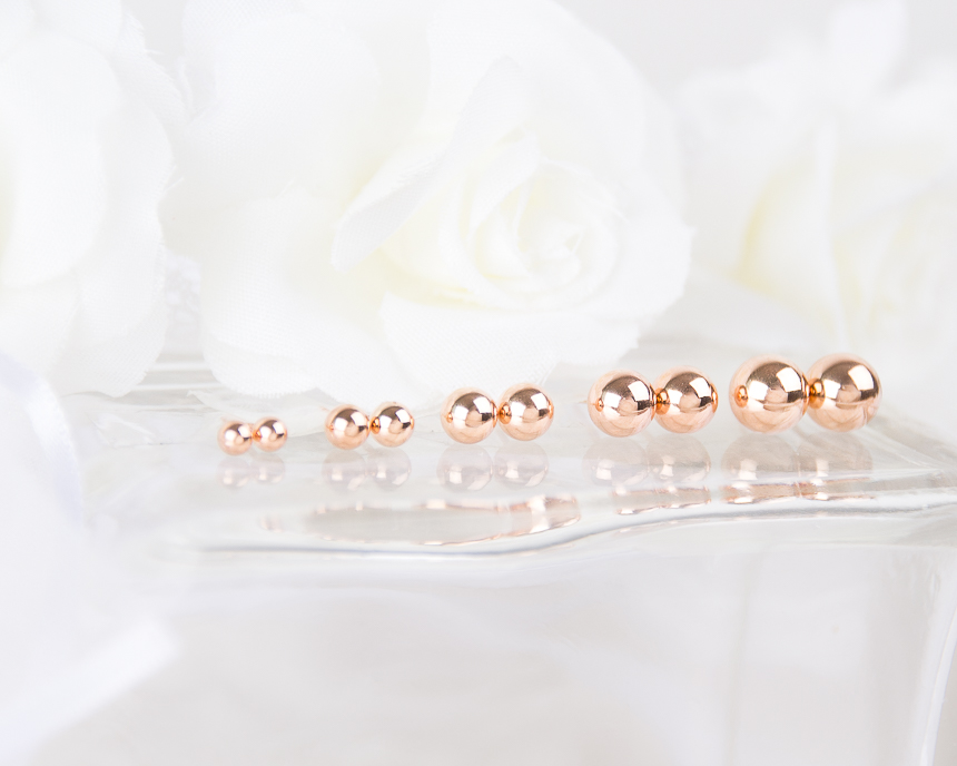 Simple earrings 14K per day 14K 14K daily 14K gold