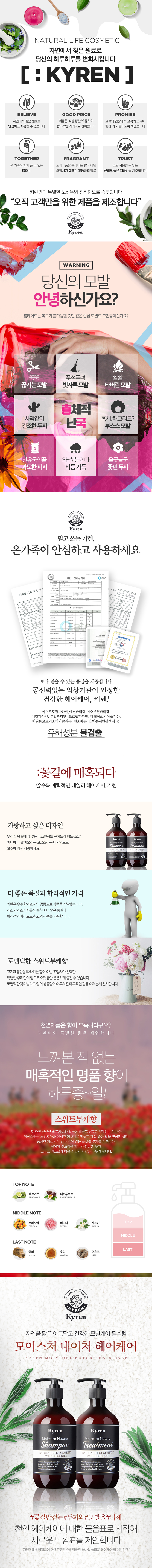 NEW HAIR CARE Kireen Natural Treatment 1 + 1 Sweet