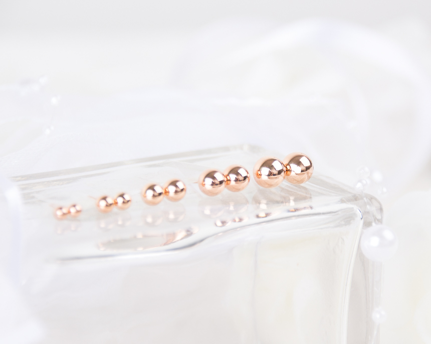 Simple earrings 14K per day 14K 14K daily 14K gold