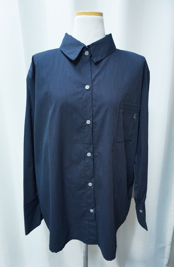 Loose-fitting striped shirt Southern Fall 3color F