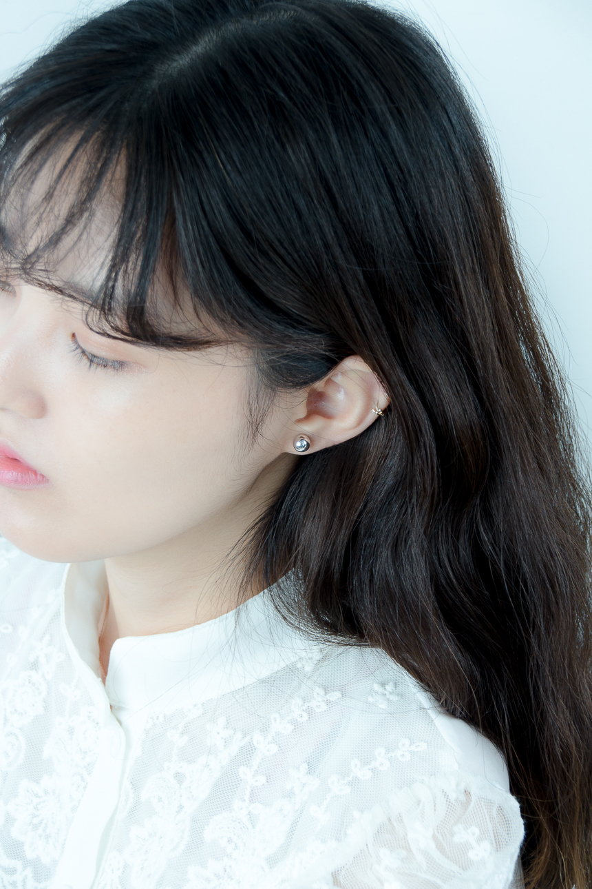 Simple earrings 14K per day 14K 14K daily 14K gold