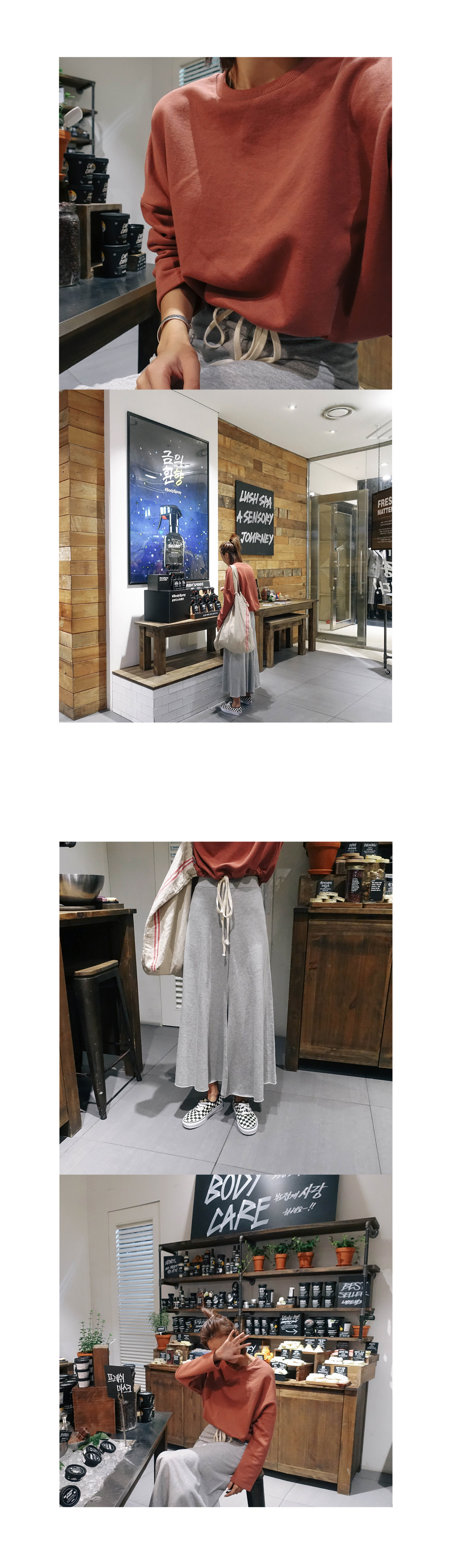 Bending side A line Long skirt Long skirt Autumn t