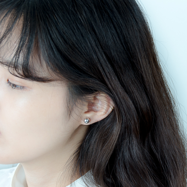 Simple earrings 14K per day 14K 14K daily 14K gold