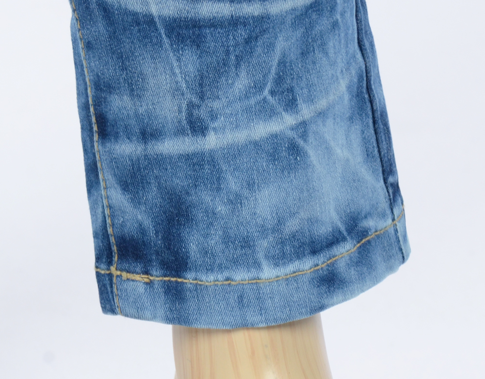 Women Jeans Pants Yellow Stitch Date Washing Jeans