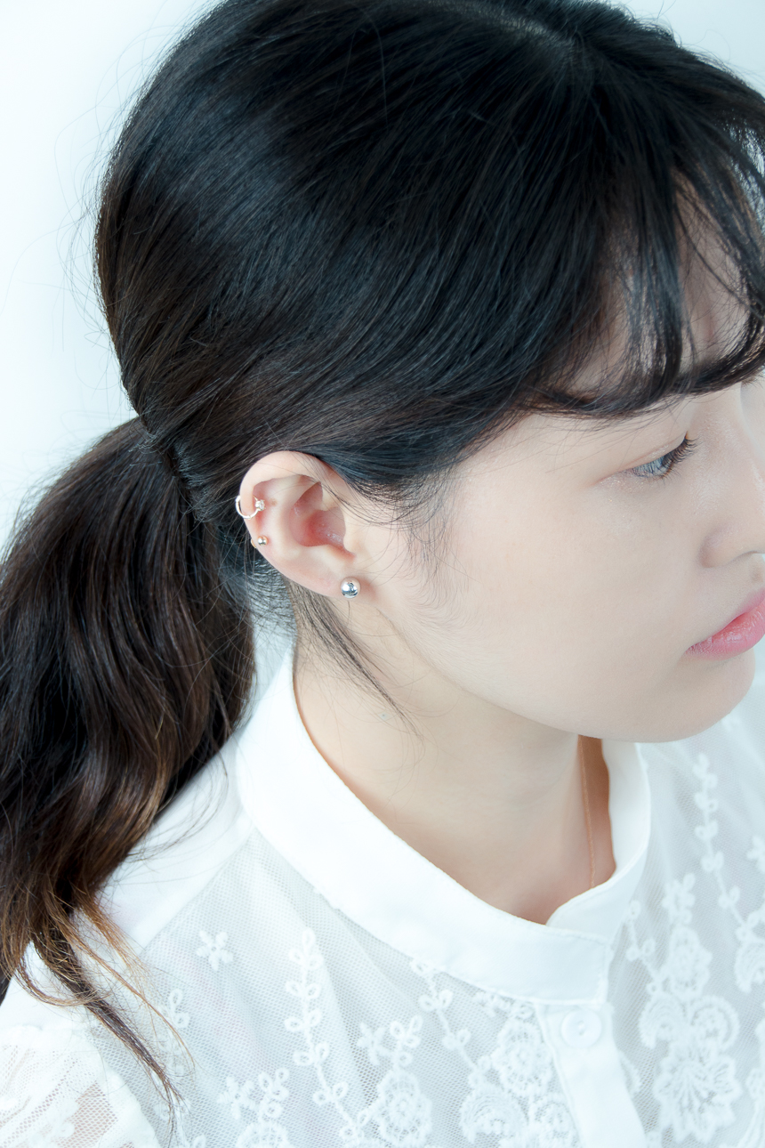 Simple earrings 14K per day 14K 14K daily 14K gold