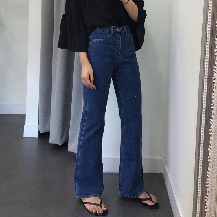 Women Jeans Pants Wide Pants High Waist Boots Cut 