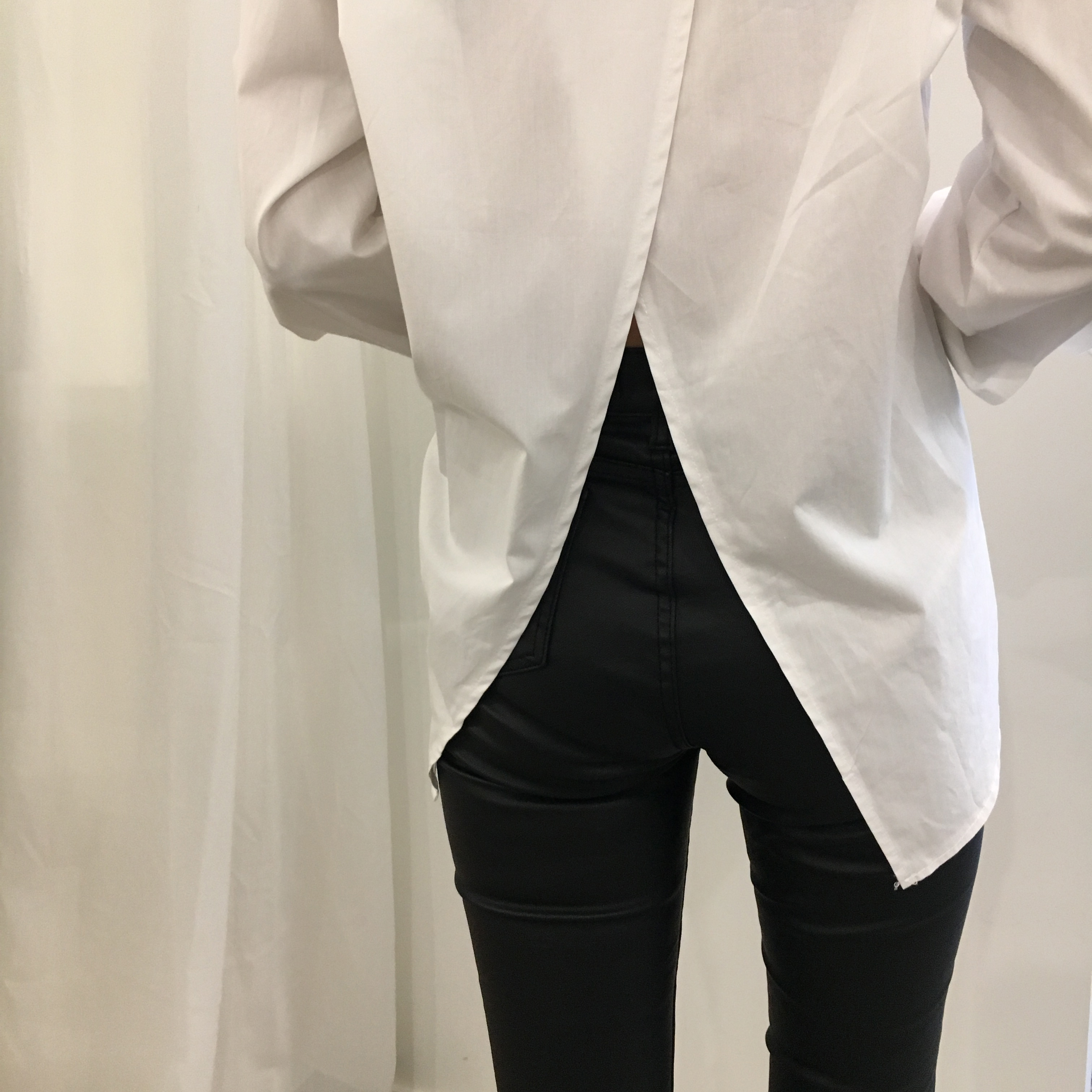 Tailored shirt 2col southern point stripe woman la