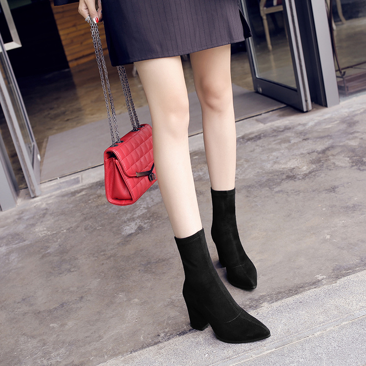 Suede Normal Angle Boots Women's Fashion