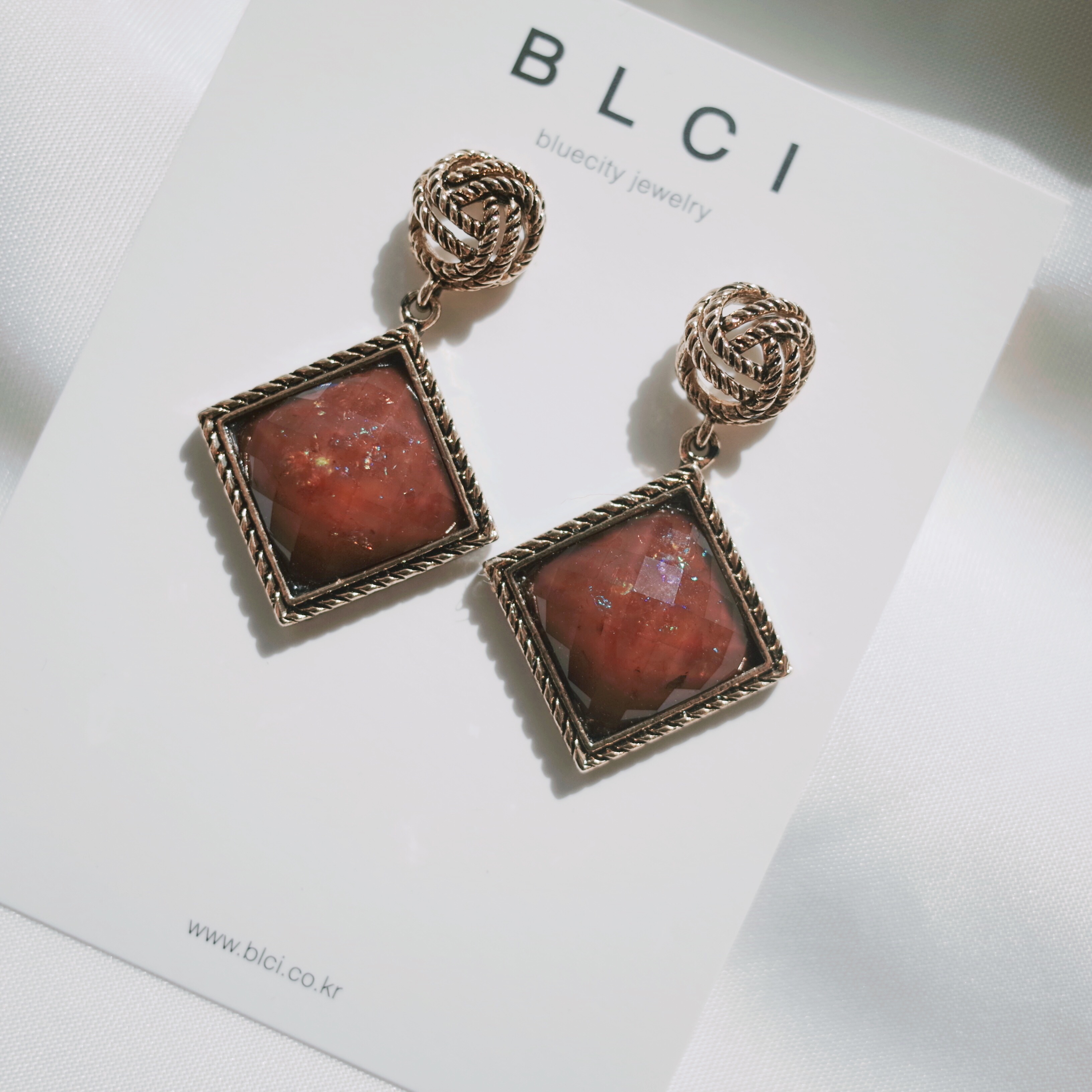 Yngong Opal Square Antique Earrings Antique Earrin