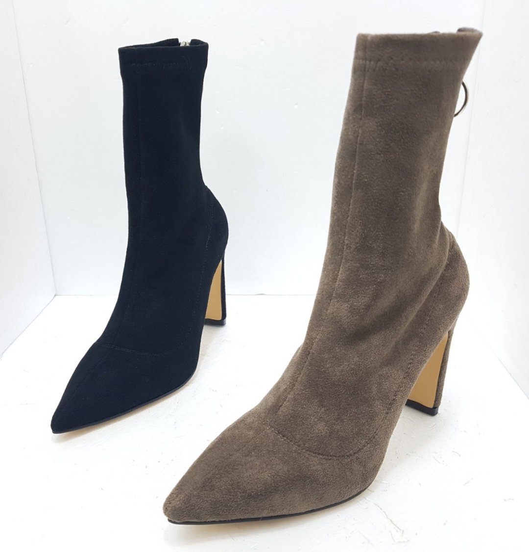 Suede Span Ankle Boots Stylish Fashionable Comfort