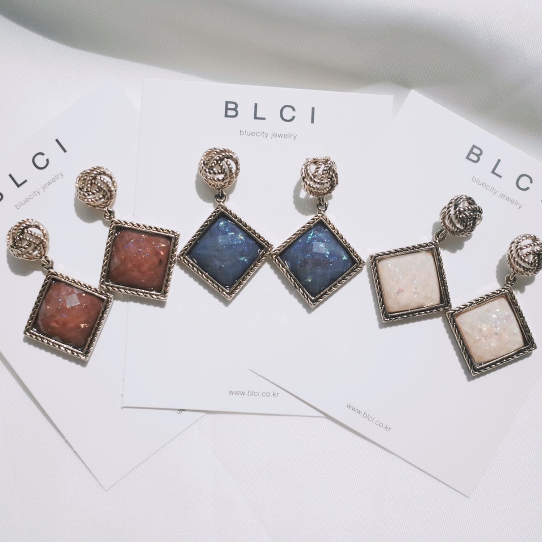 Yngong Opal Square Antique Earrings Antique Earrin