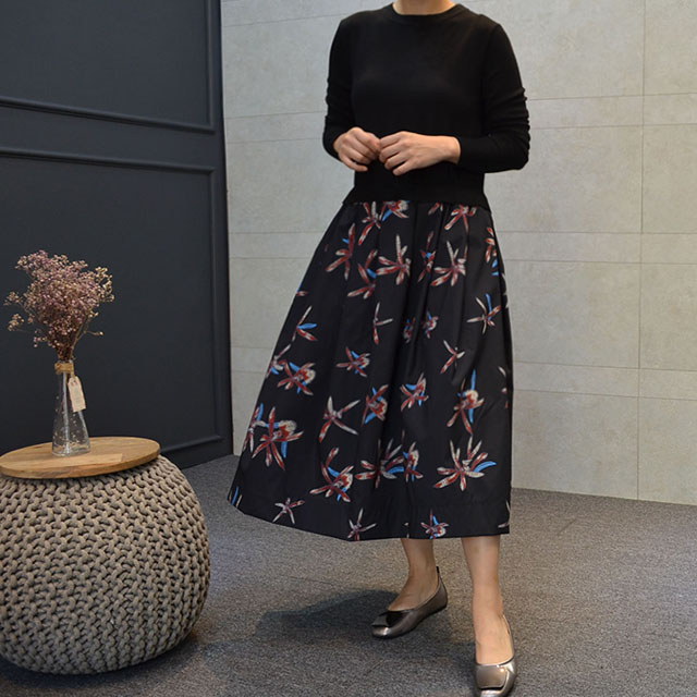 New Women's Dress Knit &amp Flower Dress