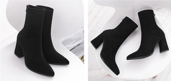 Suede Normal Angle Boots Women's Fashion