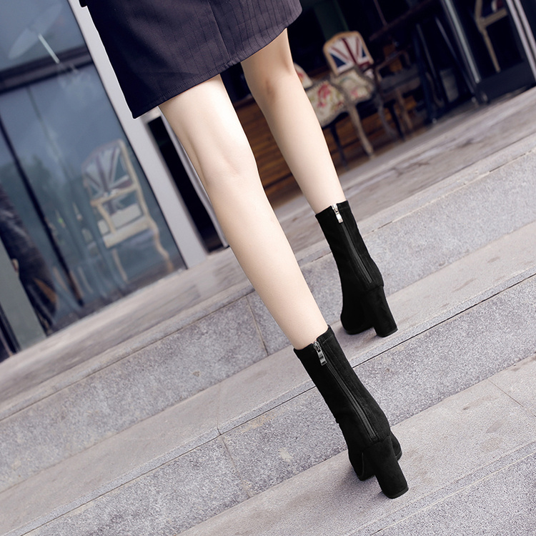 Suede Normal Angle Boots Women's Fashion