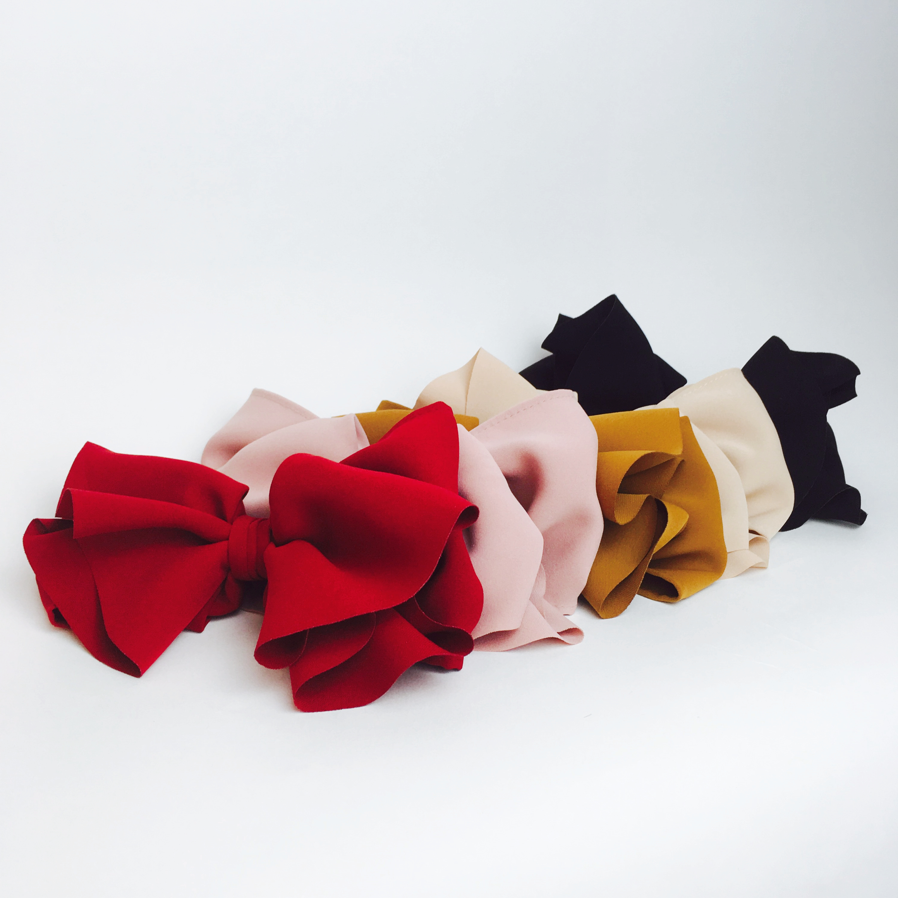 NEW HAIR CLIP HOOP 5color royal ribbon feminine au