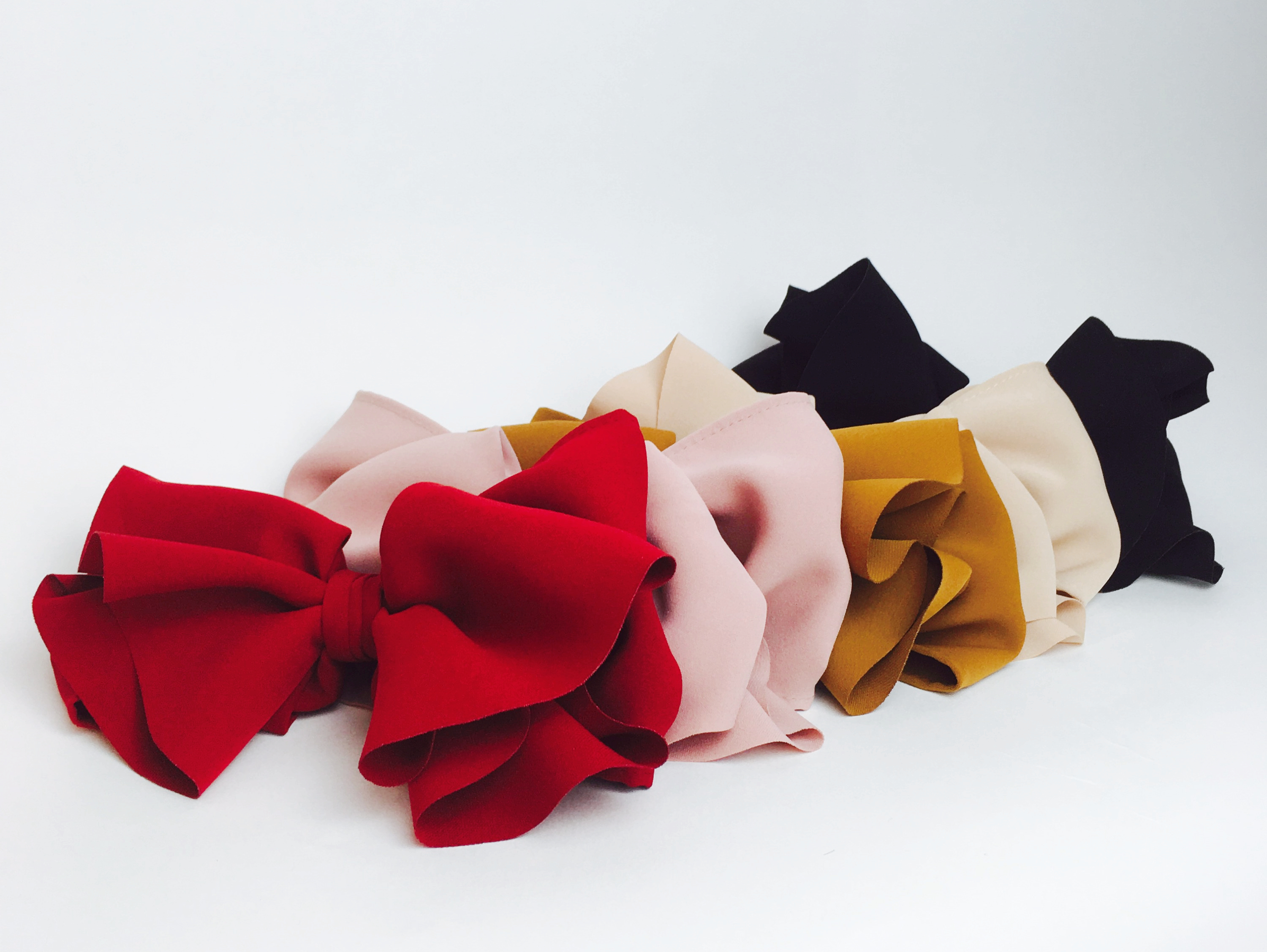 NEW HAIR CLIP HOOP 5color royal ribbon feminine au