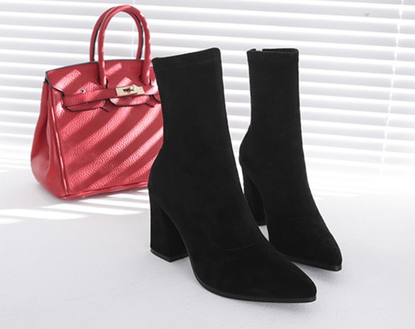 Suede Normal Angle Boots Women's Fashion