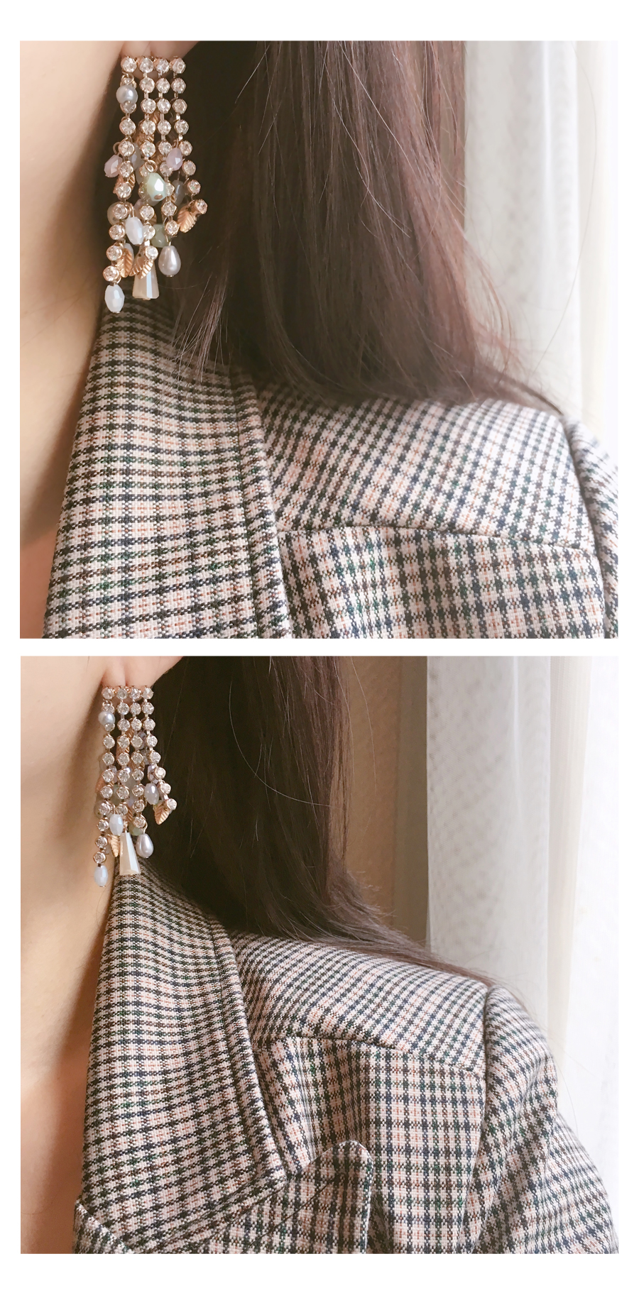 Baroque Antique Drop Earrings Silver Bold Vintage 