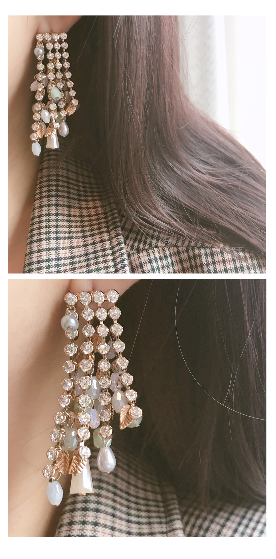 Baroque Antique Drop Earrings Silver Bold Vintage 