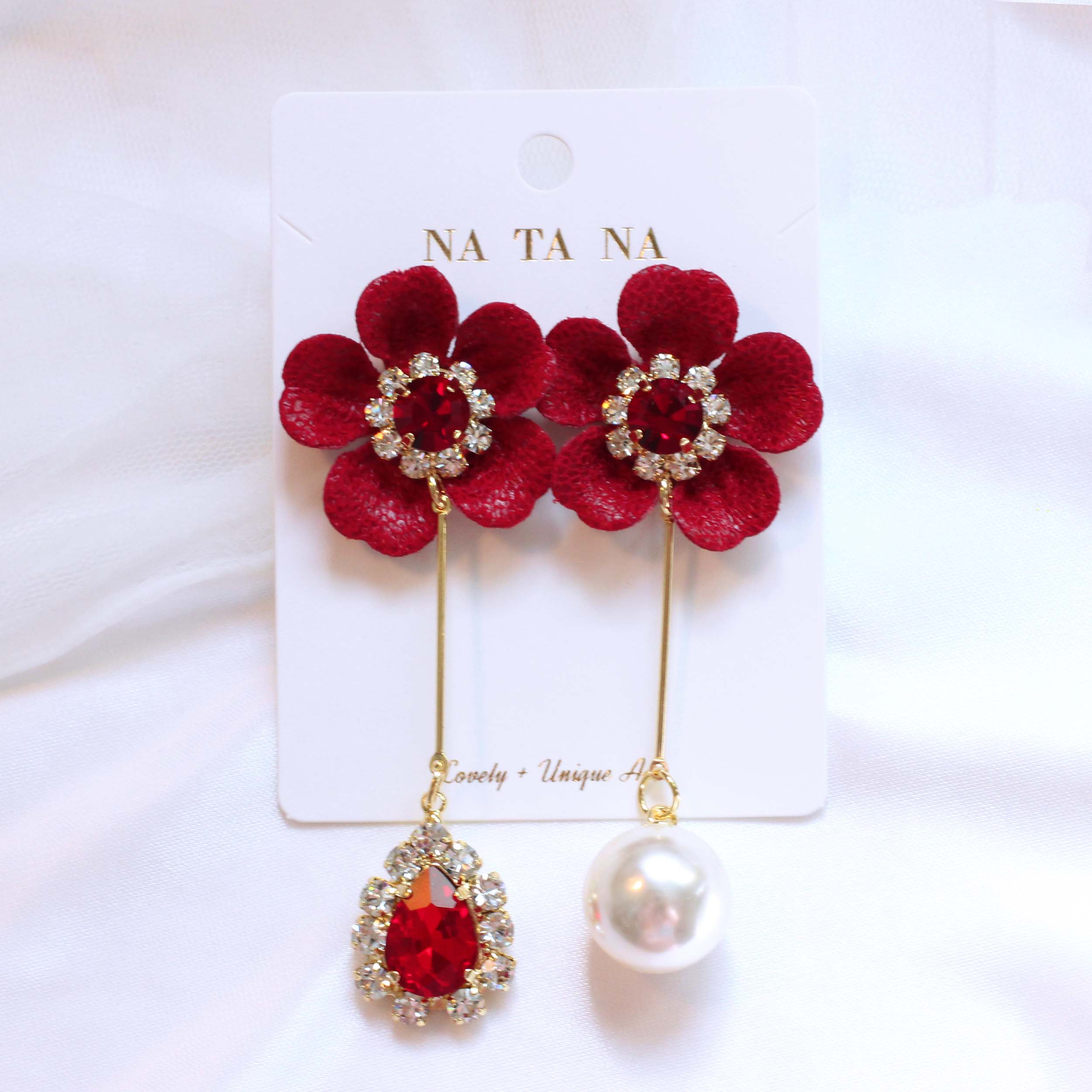 Flower Unbold Bold Drop Earrings Lance Gorgeous Gi