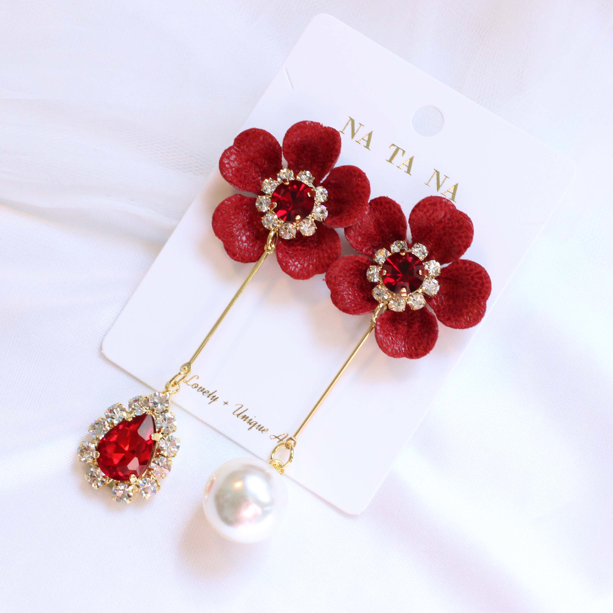 Flower Unbold Bold Drop Earrings Lance Gorgeous Gi