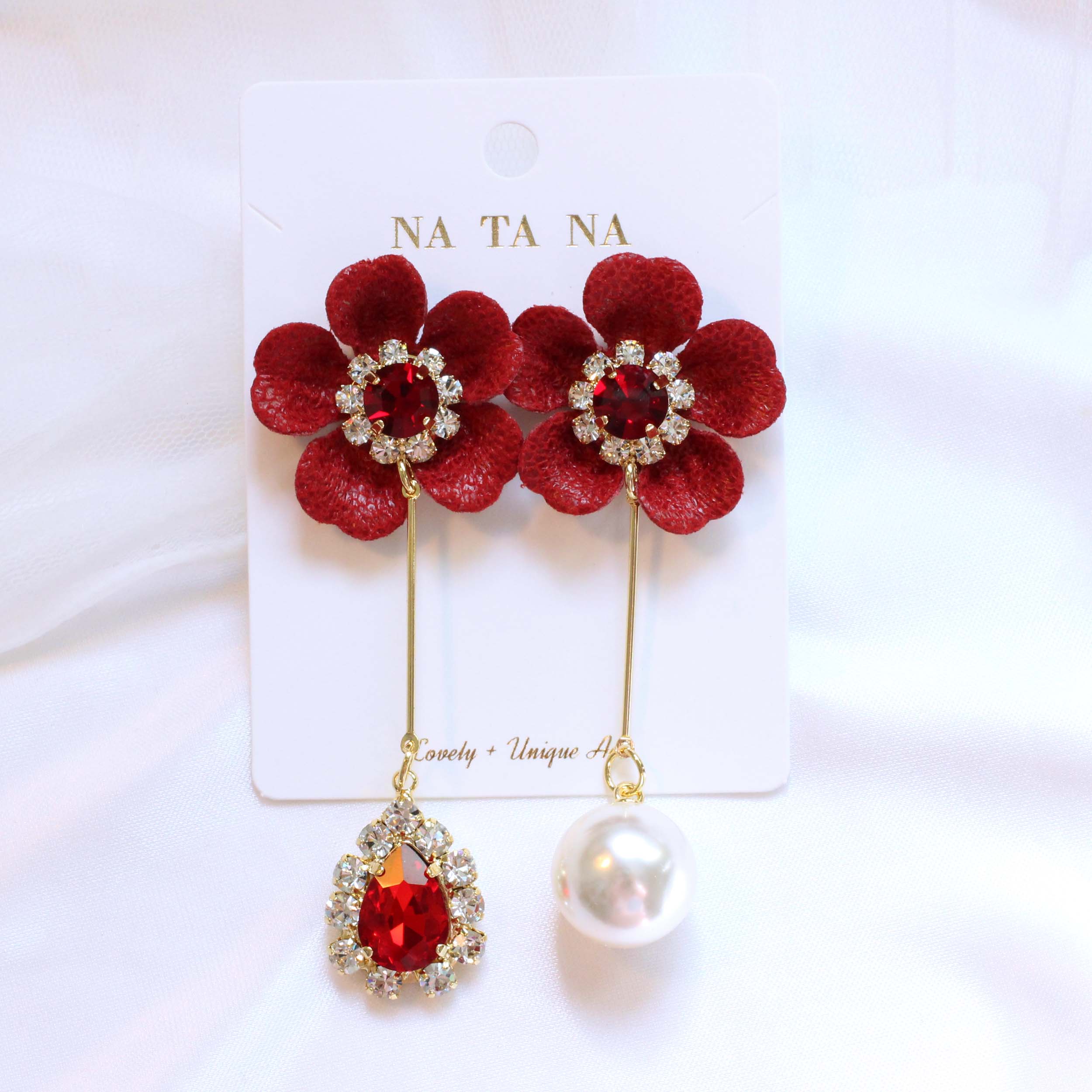 Flower Unbold Bold Drop Earrings Lance Gorgeous Gi