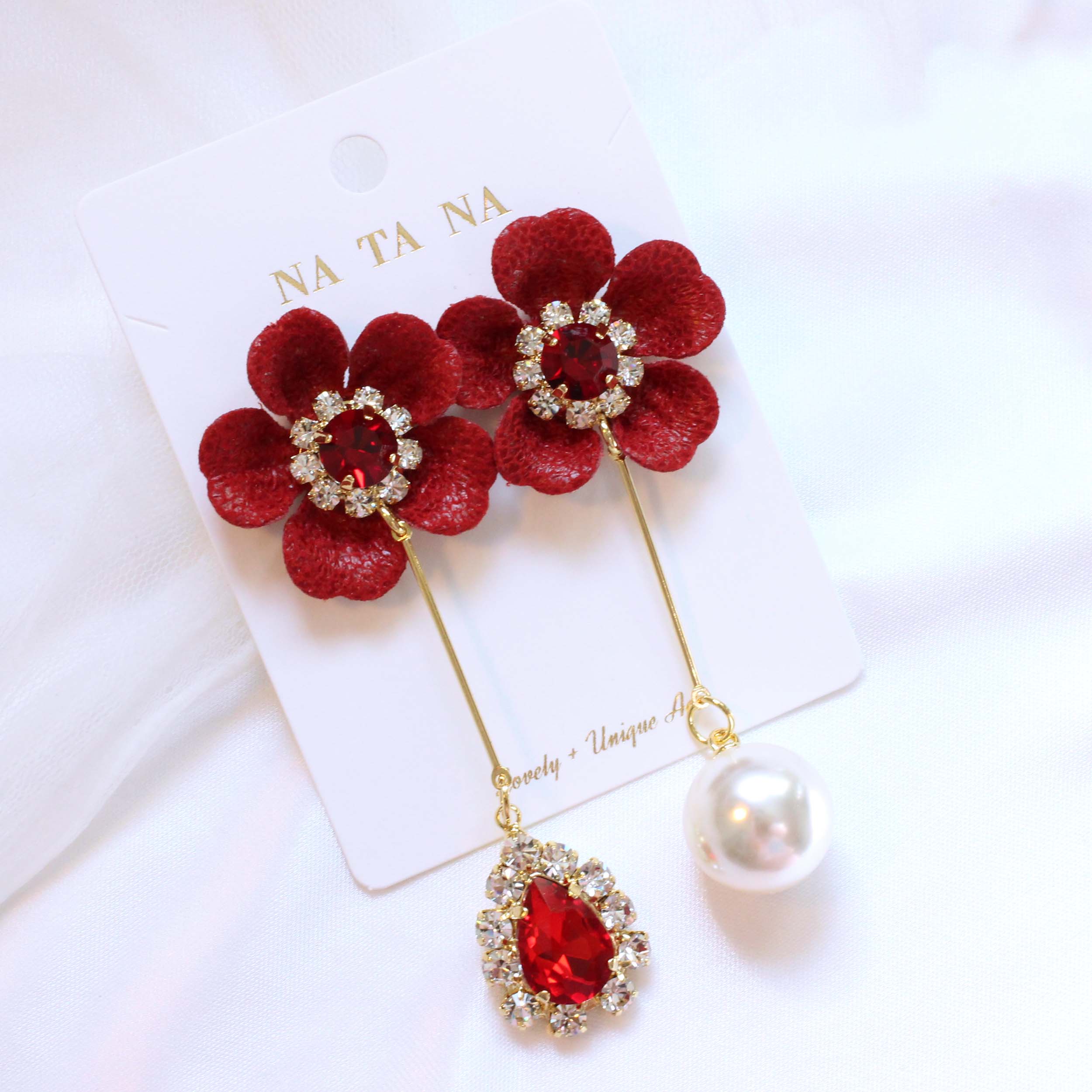 Flower Unbold Bold Drop Earrings Lance Gorgeous Gi