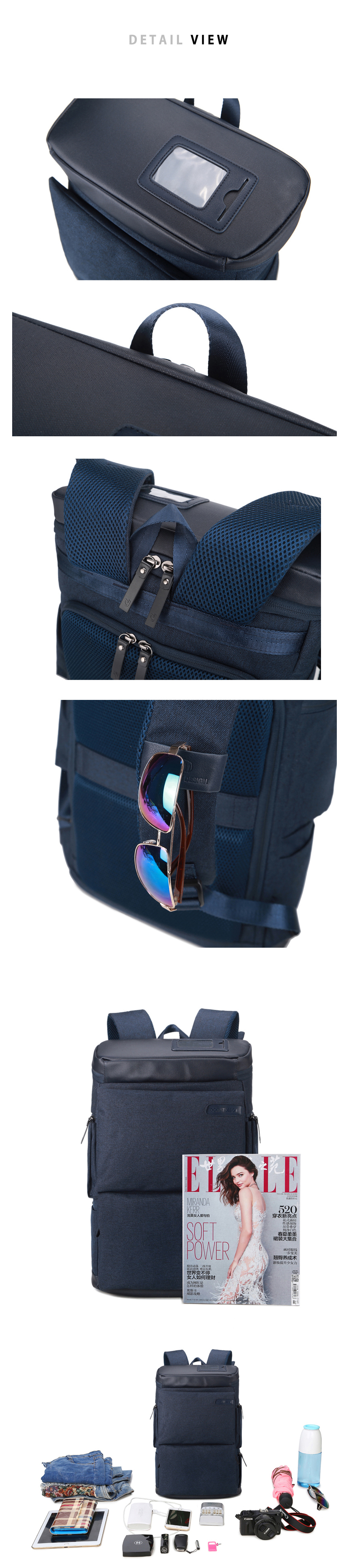 Men's Casual Laptop Carrier Backpack Men's T
