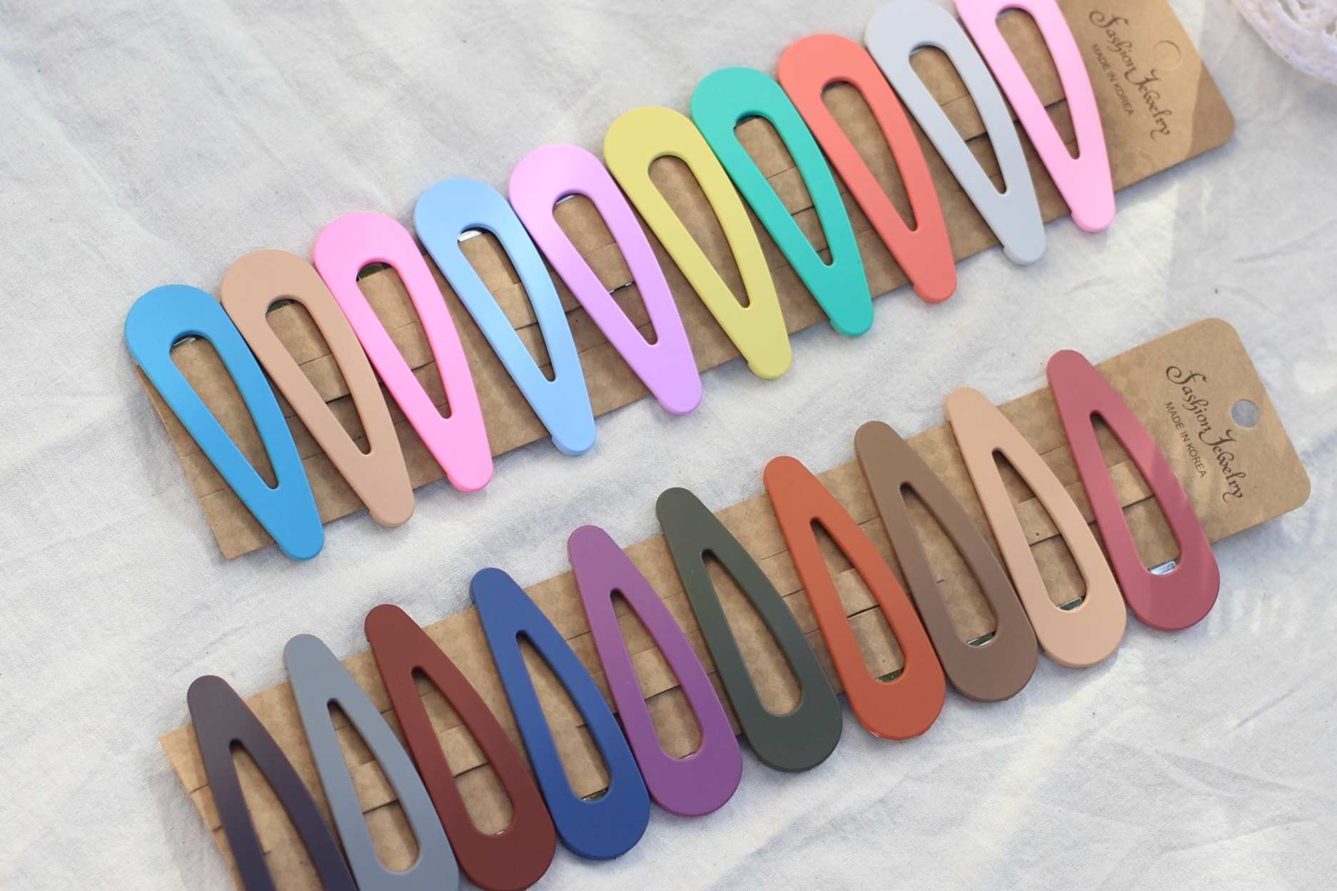 Hair Accessories Matte color tick pins set point p