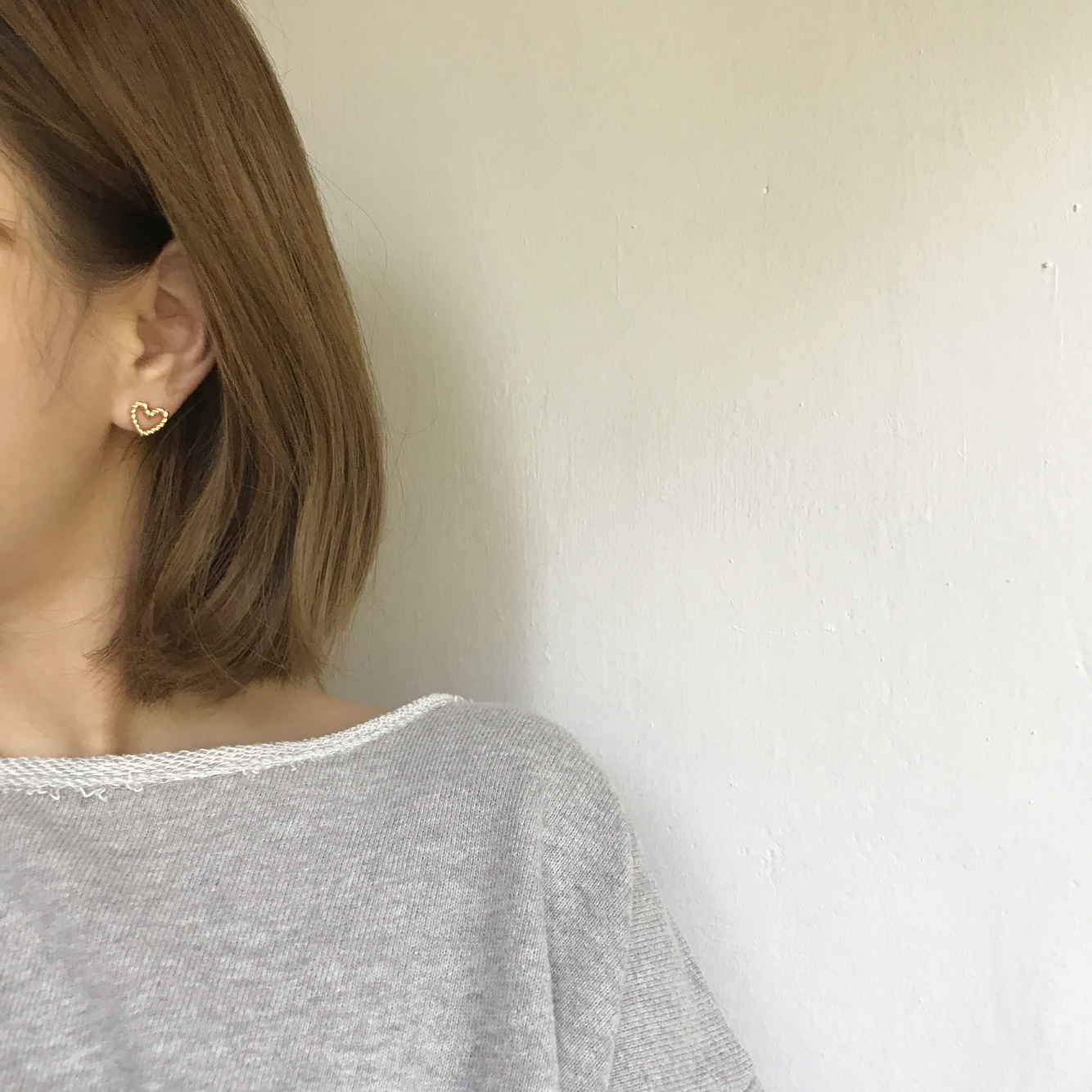 Urban Ring Handmade Daily Simple Gold Twisted Hear