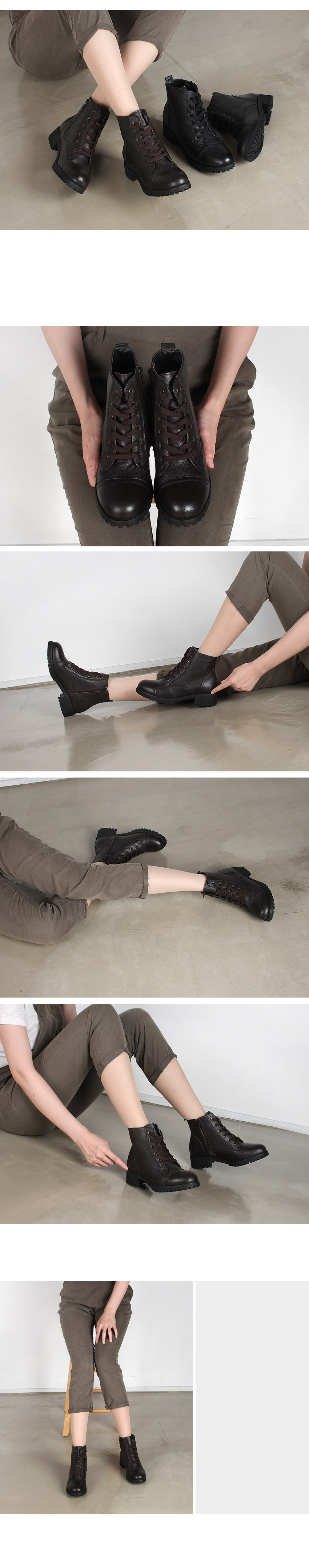 NEW WOMEN WALLKER BOOTS Basic leather walker basic