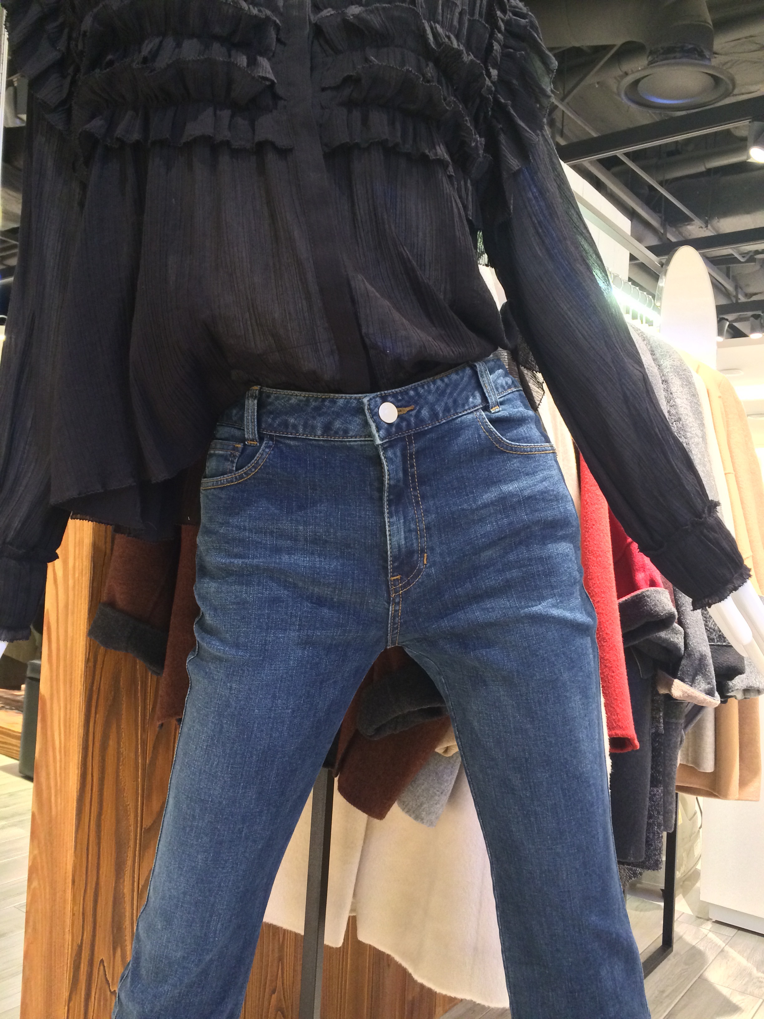 Women Jeans Pants Boot cut cut denim panties unzip