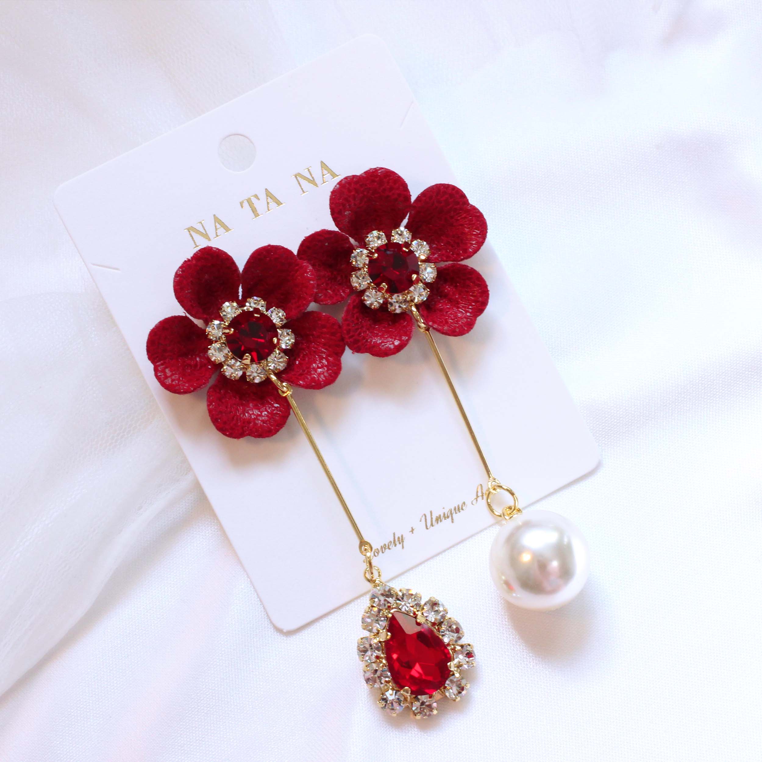 Flower Unbold Bold Drop Earrings Lance Gorgeous Gi