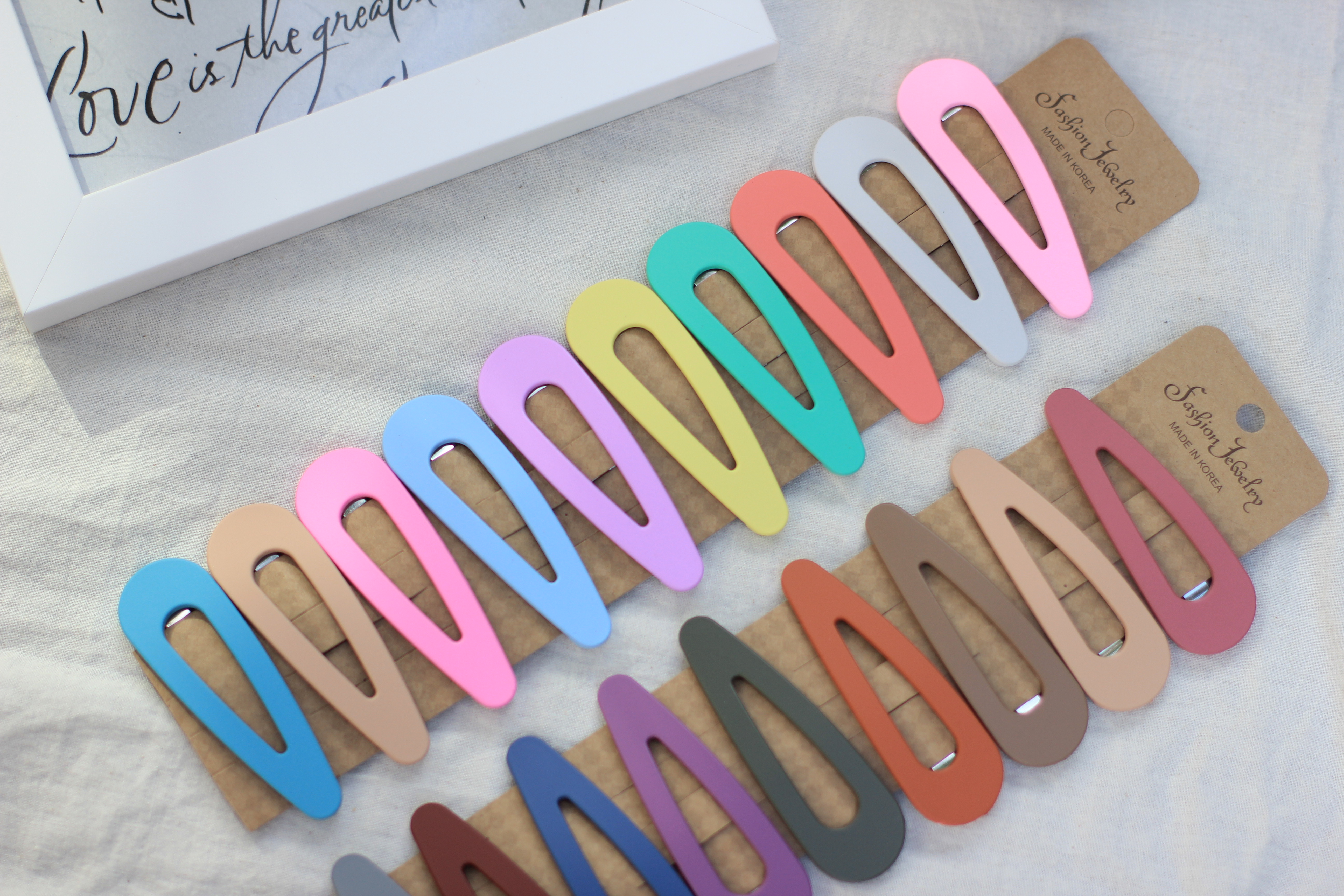 Hair Accessories Matte color tick pins set point p