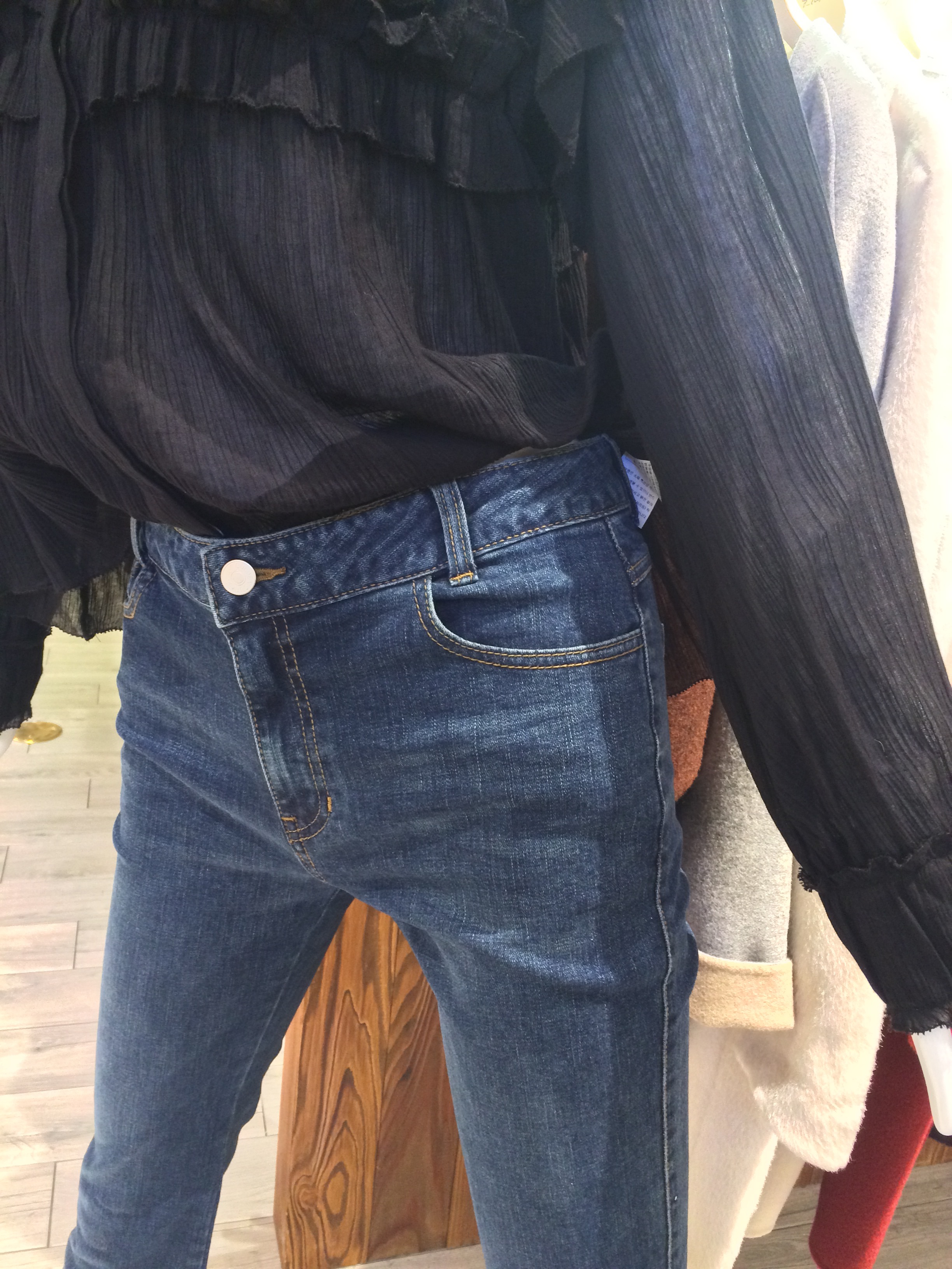 Women Jeans Pants Boot cut cut denim panties unzip