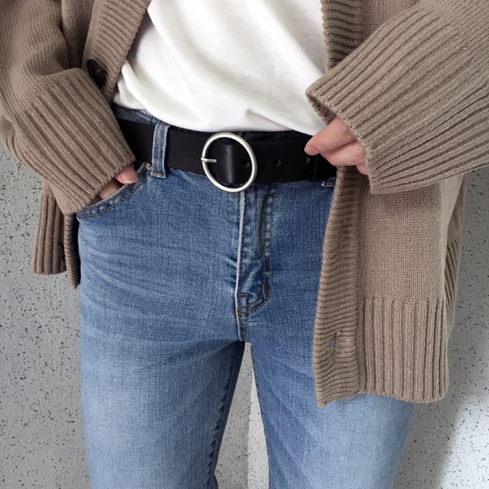 NEW MEN FASHION BELT Men's matte leather ring b