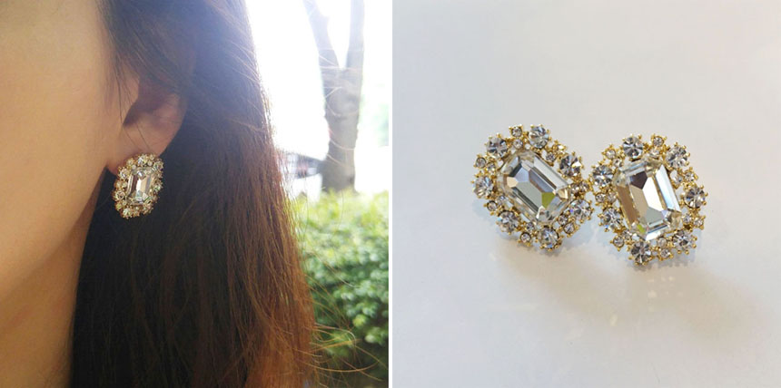 Cubic Bold Earrings Collection event guests unique