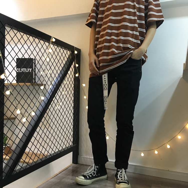 NEW MEN FASHION BELT Canvas Alphabet Belt Men's