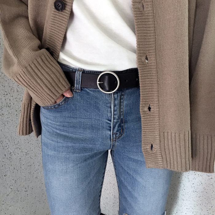 NEW MEN FASHION BELT Men's matte leather ring b