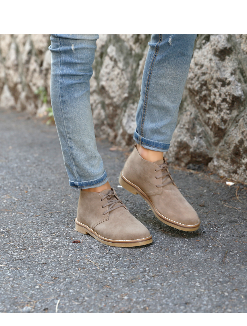 NEW MEN WALLKER BOOTS Suede Low Walker Fash Shoes 