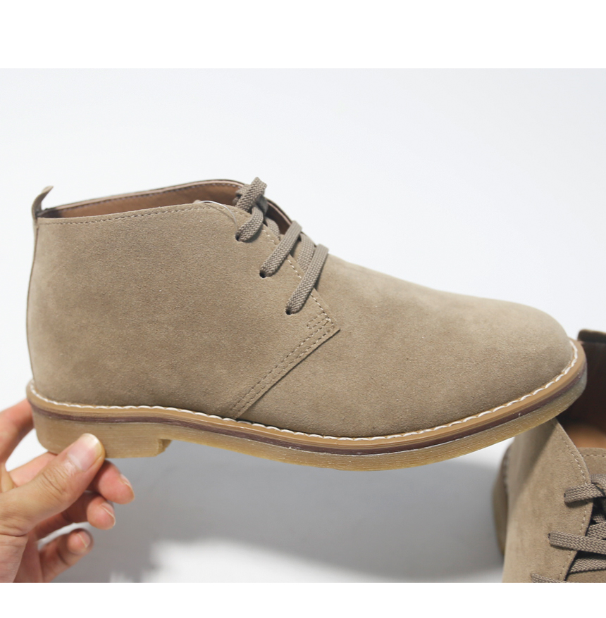 NEW MEN WALLKER BOOTS Suede Low Walker Fash Shoes 
