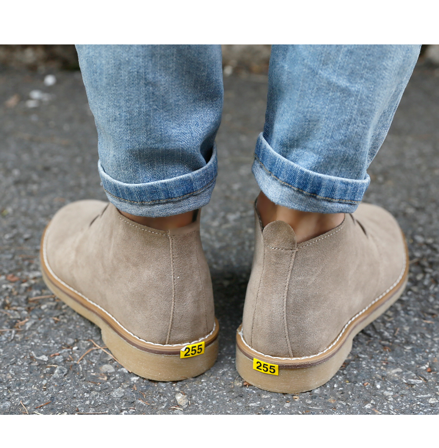 NEW MEN WALLKER BOOTS Suede Low Walker Fash Shoes 