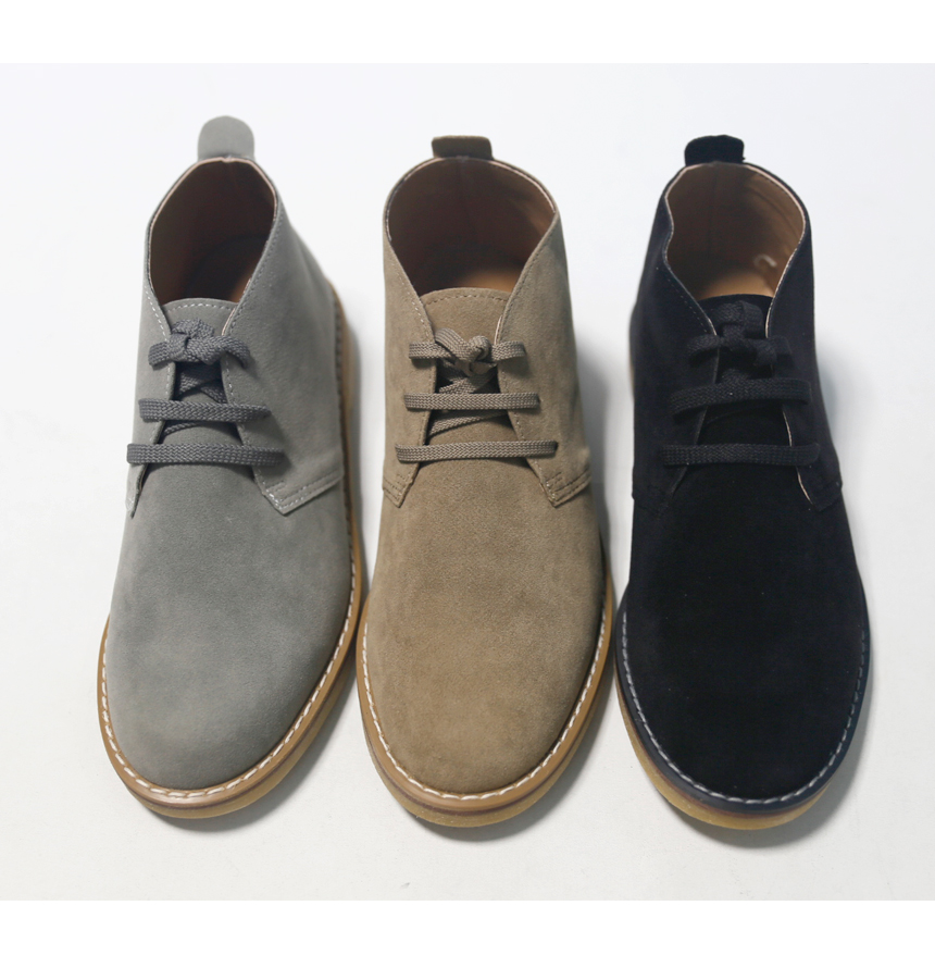 NEW MEN WALLKER BOOTS Suede Low Walker Fash Shoes 