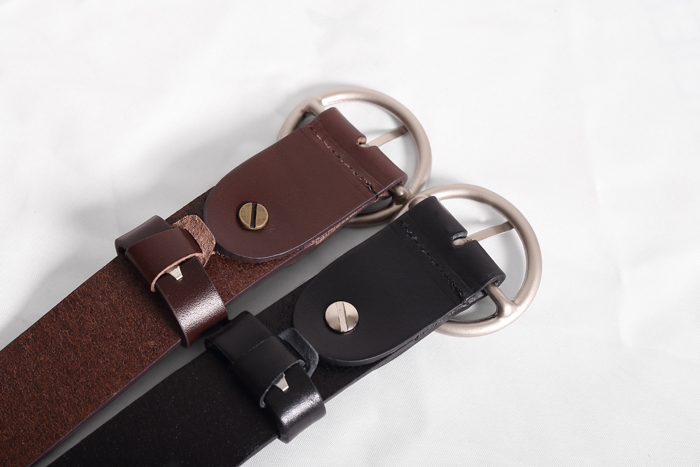 NEW MEN FASHION BELT Men's matte leather ring b