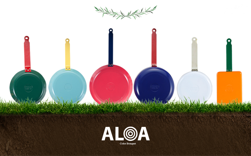 NEW FRYING PAN ALOA ALOA Color Bouquet 18cm square