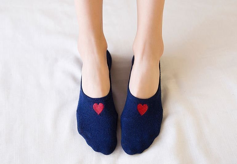 NEW LADIES SOCKS Women's Slippers Fake Socks Si