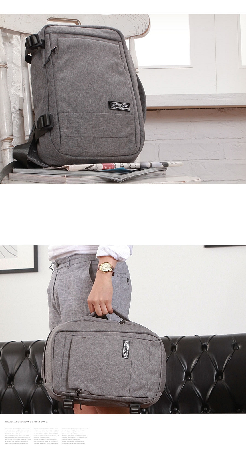 NEW BACKPACK Men's Cross Backpack 3 Colors 3553