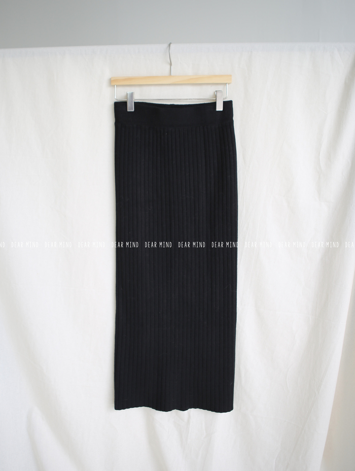 Girly Knit Slim Long Skirt Women Tight Fit Fall Ki